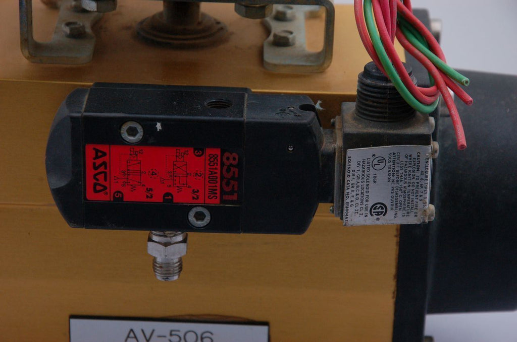 Moniteur Sentinel AMYB-5120 Sirca AP4 Pnumatic Rotary Value Operator Dual Acting