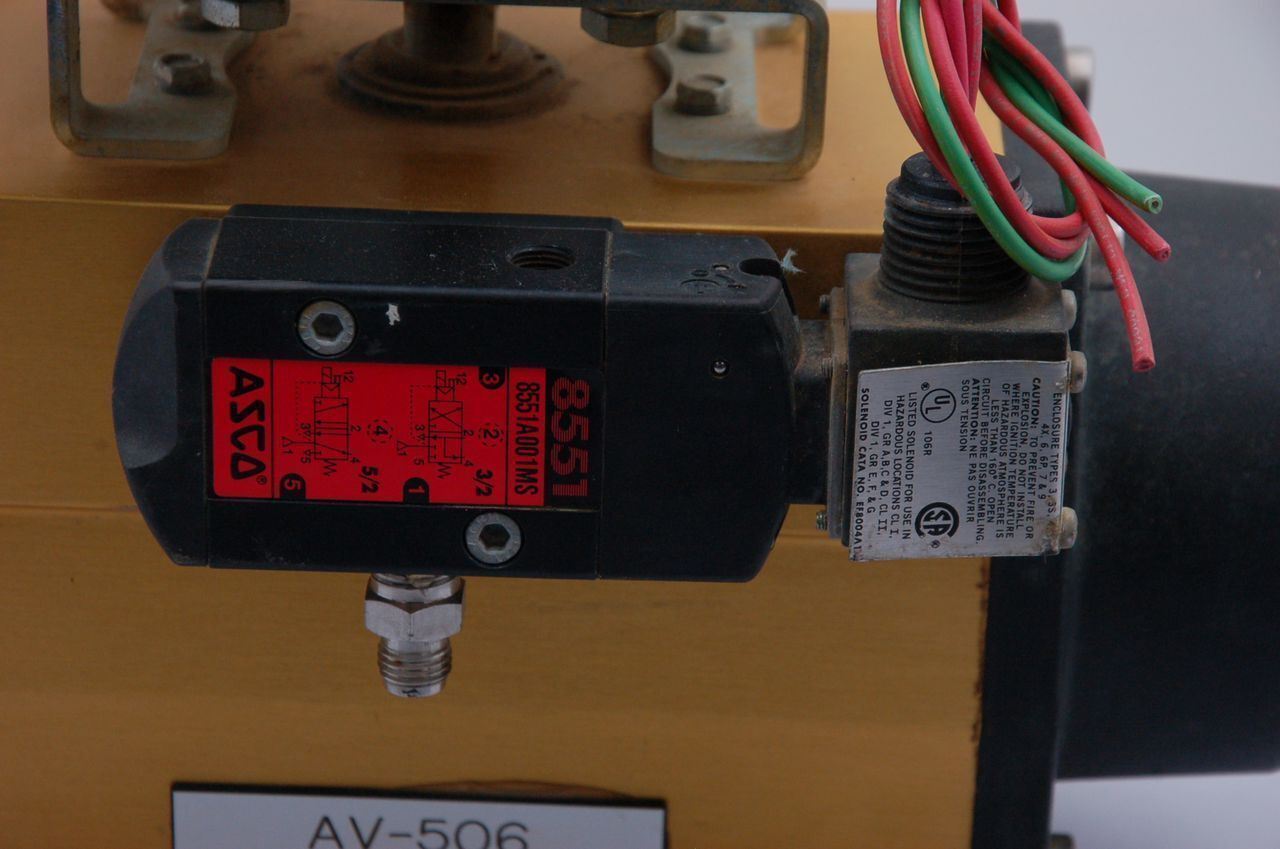 Moniteur Sentinel AMYB-5120 Sirca AP4 Pnumatic Rotary Value Operator Dual Acting