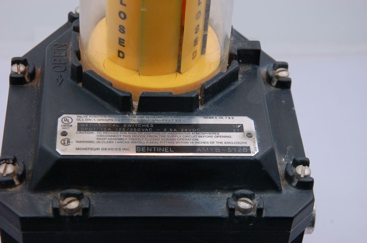 Moniteur Sentinel AMYB-5120 Sirca AP4 Pnumatic Rotary Value Operator Dual Acting