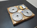 4x Turner Grooved 8" Diamond Plated Grinding Wheel Sapphire 800 Grit (E)