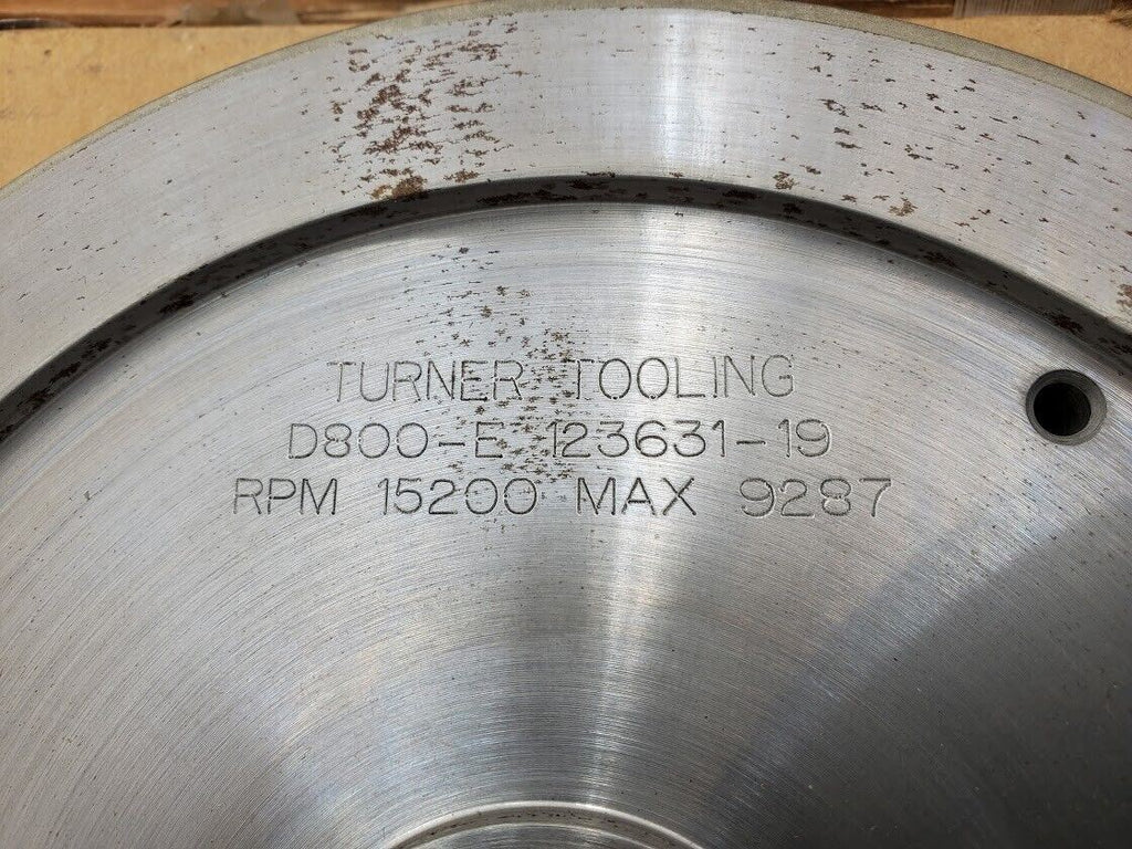 4x Turner Grooved 8" Diamond Plated Grinding Wheel Sapphire 800 Grit (E)