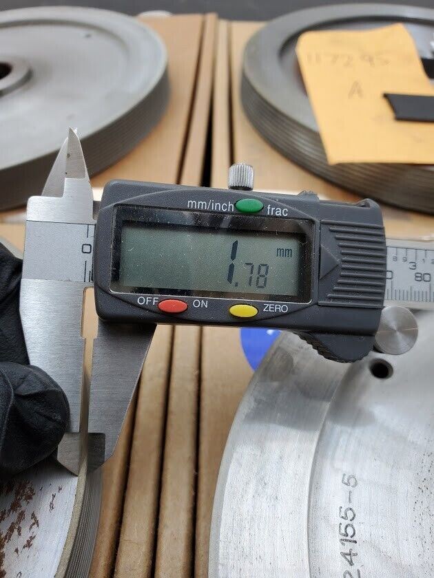 4x Turner Grooved 8" Diamond Plated Grinding Wheel Sapphire 800 Grit (E)