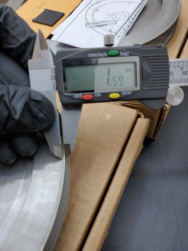 4x Turner Grooved 8" Diamond Plated Grinding Wheel Sapphire 800 Grit (E)