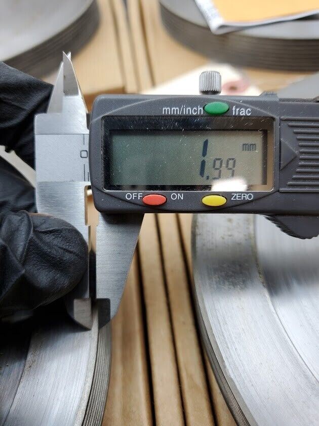 4x Turner Grooved 8" Diamond Plated Grinding Wheel Sapphire 800 Grit (G)