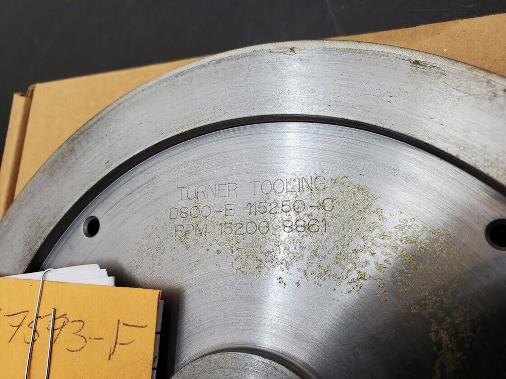 4x Turner Grooved 8" Diamond Plated Grinding Wheel Sapphire 800 Grit (G)