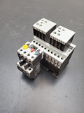 2x Eaton DILM9-01 24V Coil 3PH 690V 5A Contactor ZB12-1 Overload Relay +2x XHI20