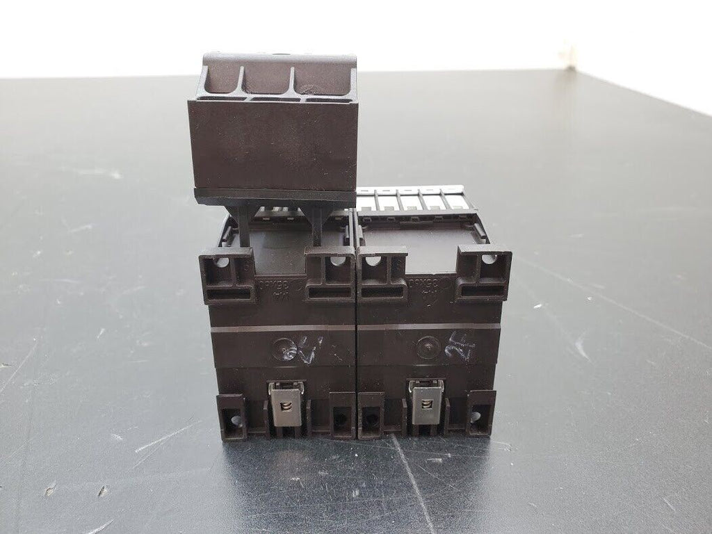 2x Eaton DILM9-01 24V Coil 3PH 690V 5A Contactor ZB12-1 Overload Relay +2x XHI20