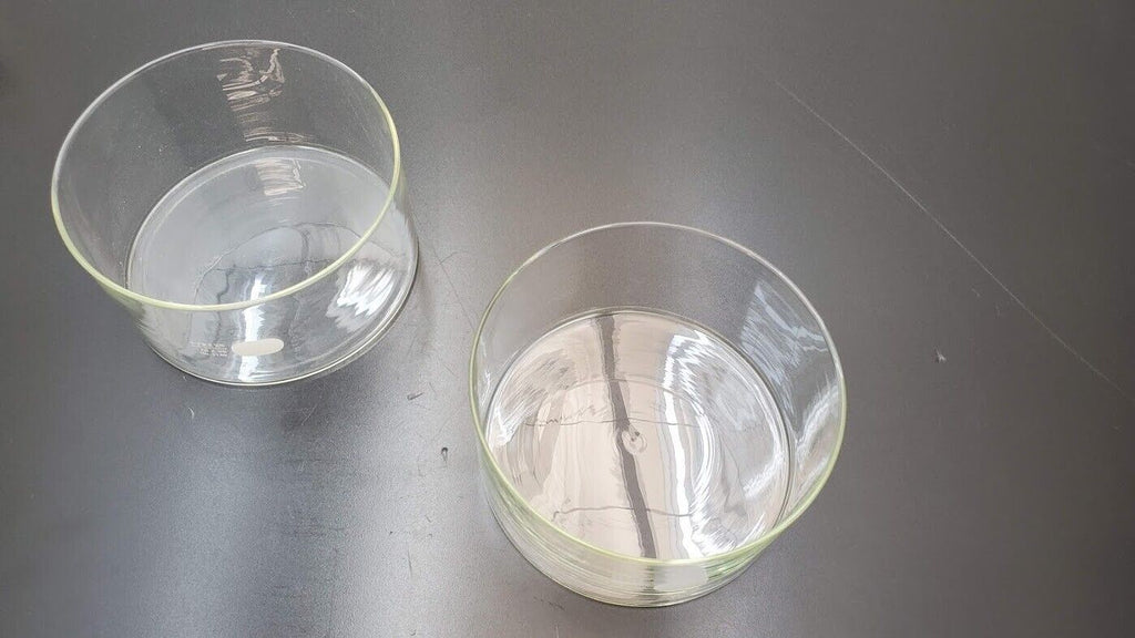 Lot of Pyrex Kimax VWR Borosilicate Glass Cylinder, Beaker, Funnel, Dish, Tongs