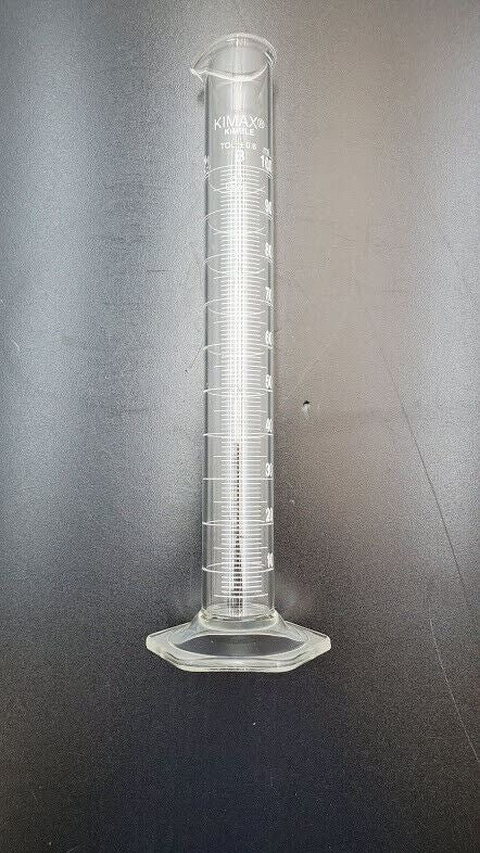 Lot of Pyrex Kimax VWR Borosilicate Glass Cylinder, Beaker, Funnel, Dish, Tongs