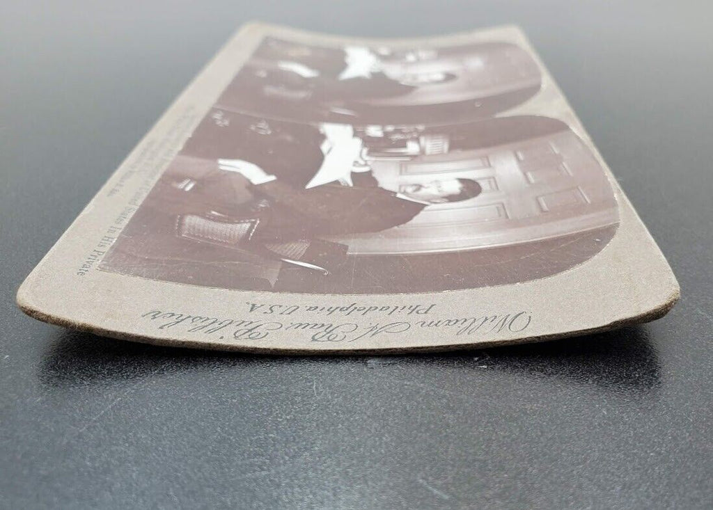 RARE Stereoview Theodore Roosevelt President Stereograph by William H Rau 1903
