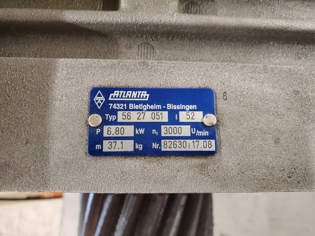 ATLANTA Rack and Pinion Right Angle Worm Gear Drive Box 56 27 051 52:1 Ratio