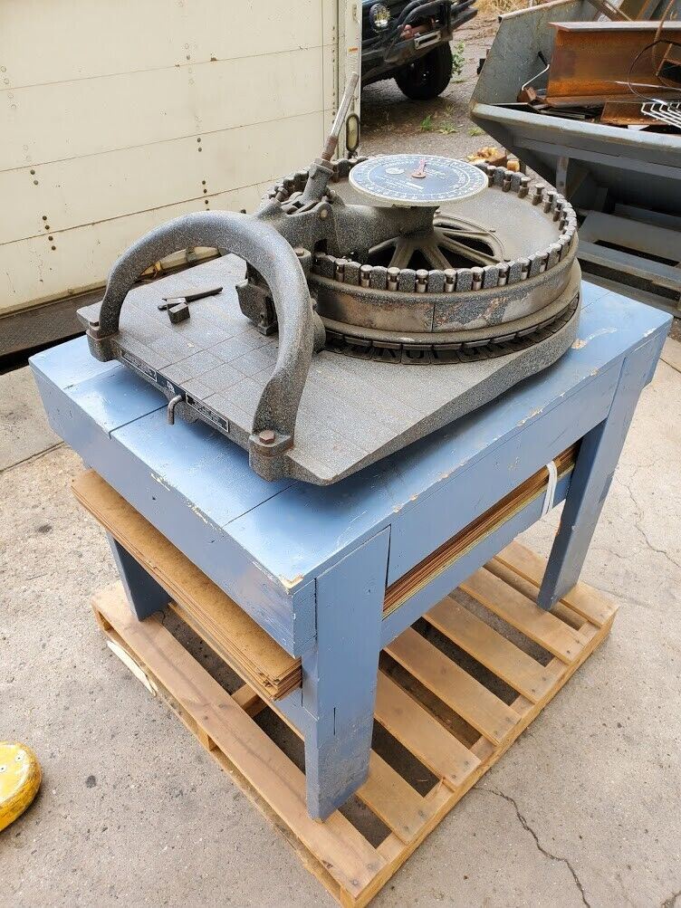 Diagraph Bradley Industries Jumbo Model Letter Size 2" Fully Functioning, damage