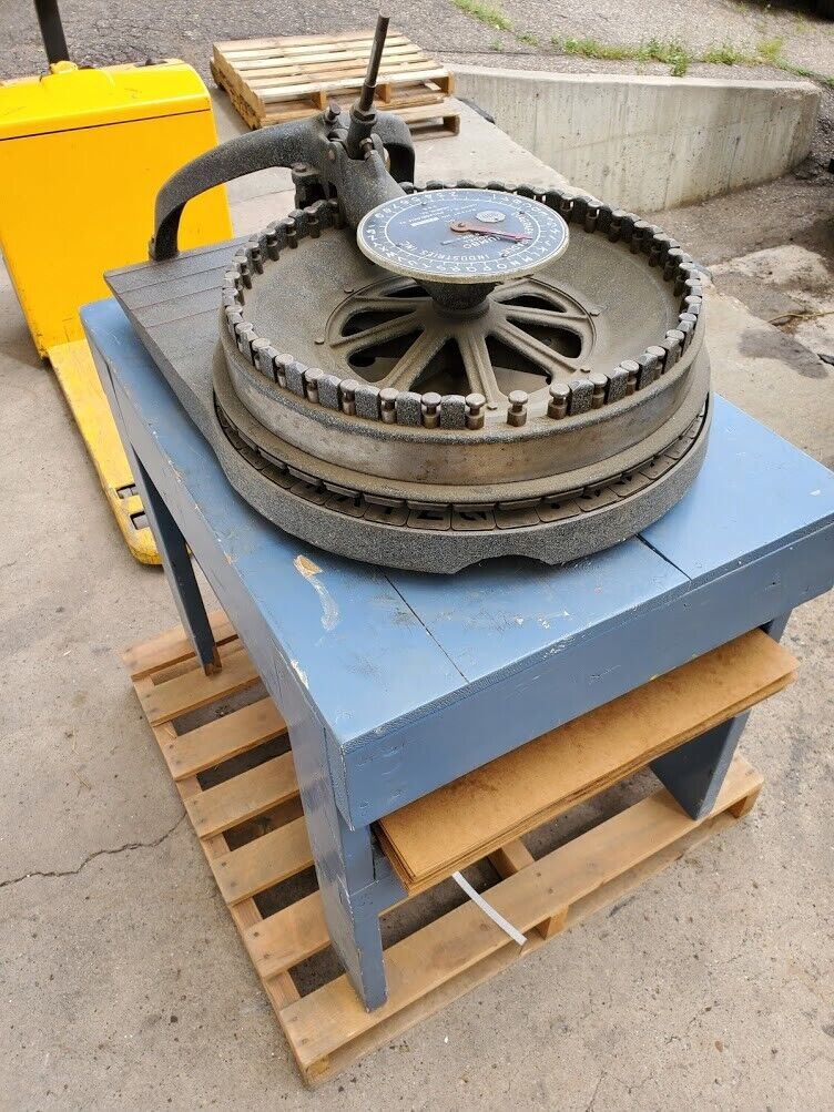 Diagraph Bradley Industries Jumbo Model Letter Size 2" Fully Functioning, damage