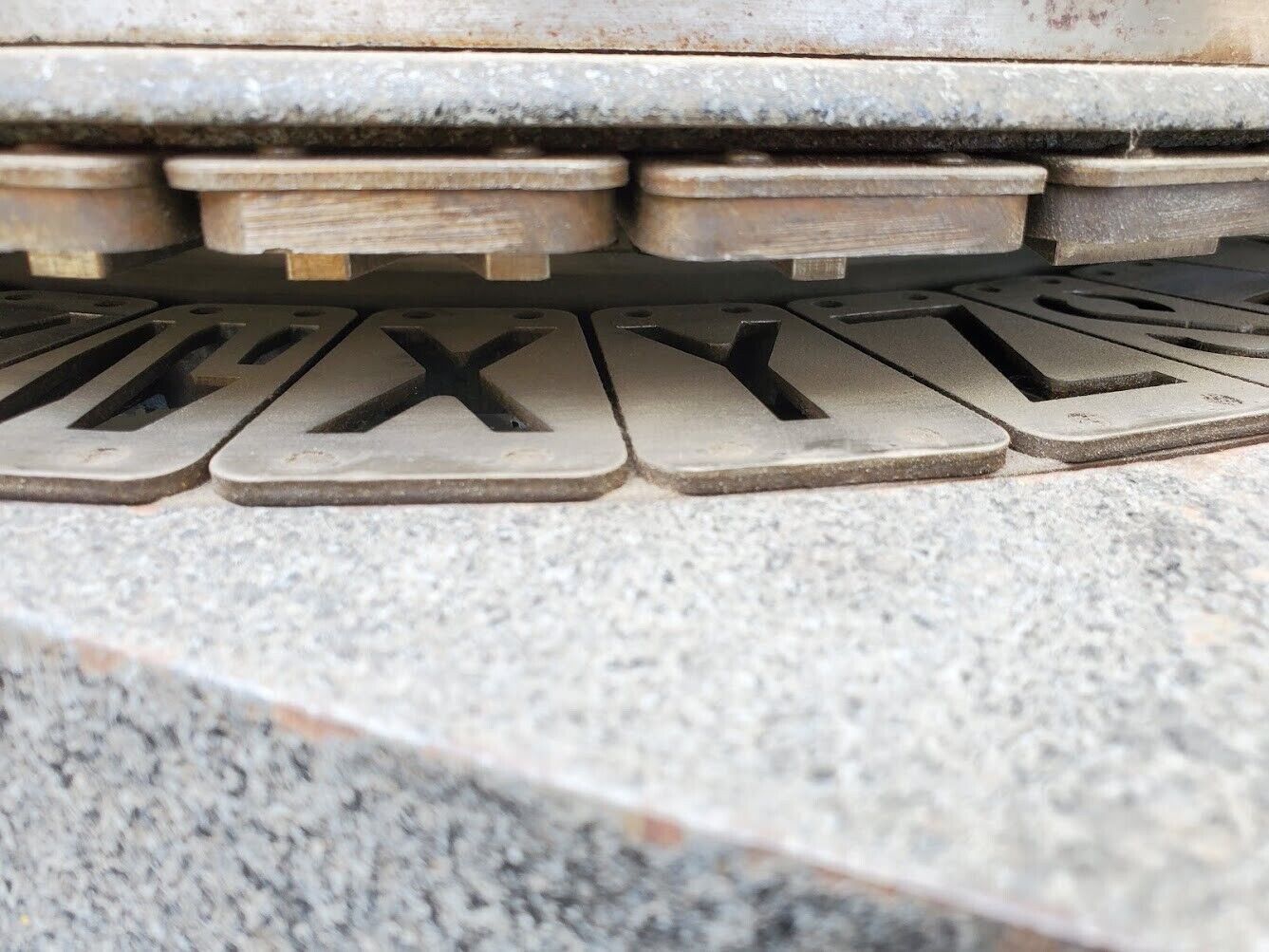 Diagraph Bradley Industries Jumbo Model Letter Size 2" Fully Functioning, damage