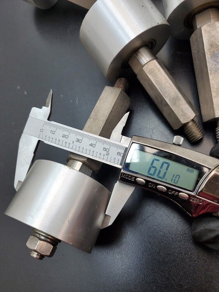 Lot of 10 NSK Aluminum 6002Z Conveyor Belt Roller 2.30" 1.30" M12x1.75 Stud