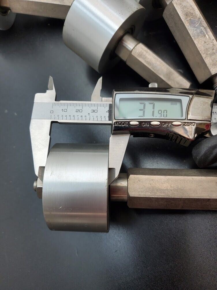 Lot of 10 NSK Aluminum 6002Z Conveyor Belt Roller 2.30" 1.30" M12x1.75 Stud