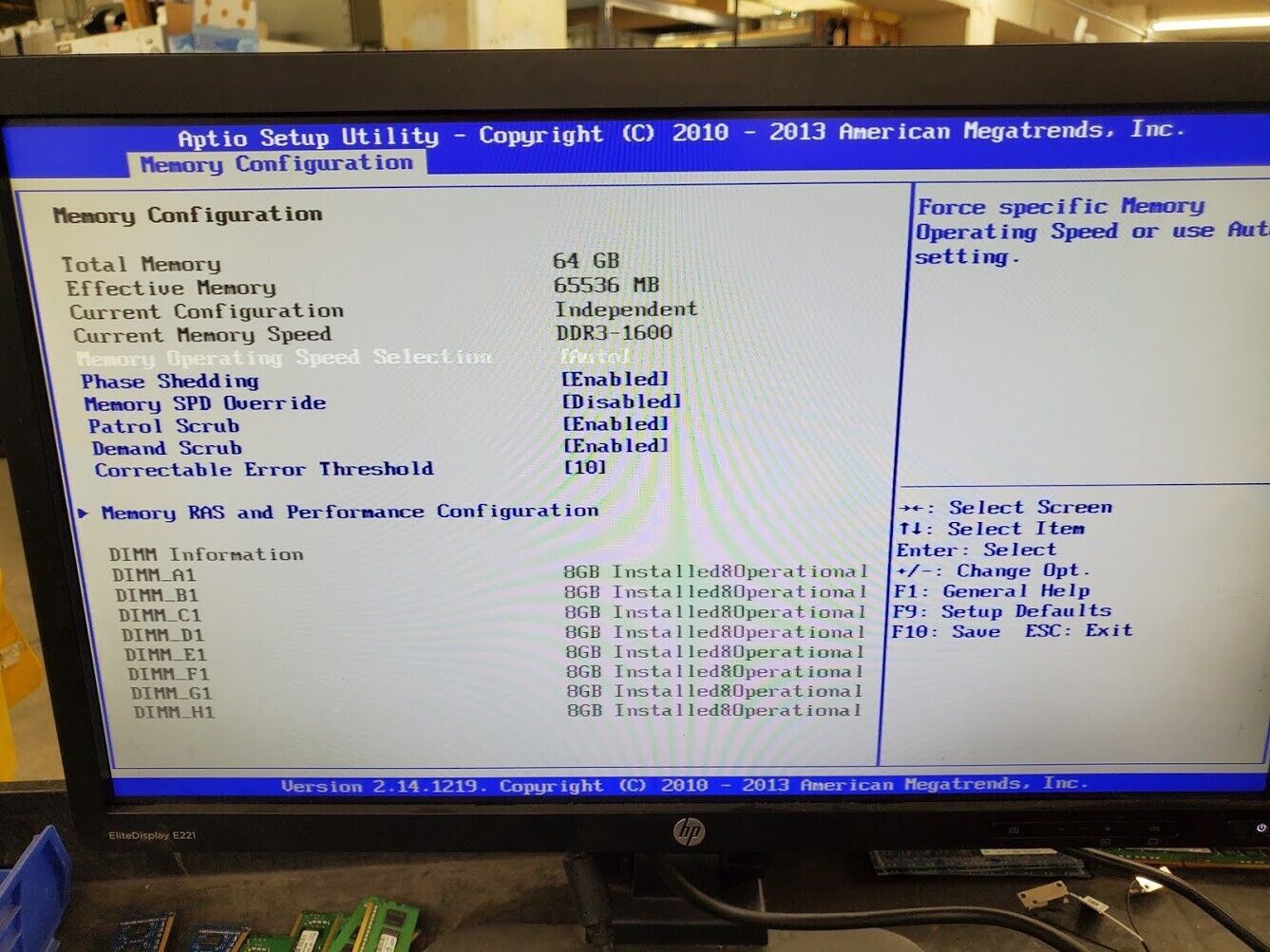 Intel Server Storage H2216XXKR 16x SFF HDD 8x Xeon E5-2680 256Gb DDR3-1600 Ram B