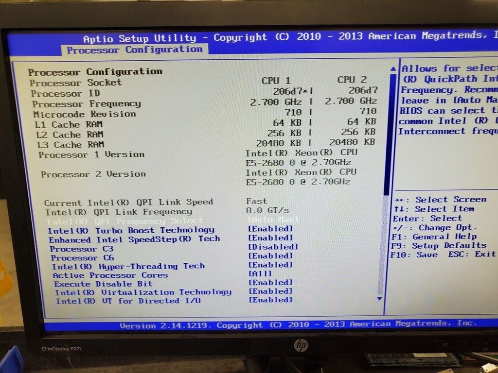 Intel Server Storage H2216XXKR 16x SFF HDD 8x Xeon E5-2680 256Gb DDR3-1600 Ram B