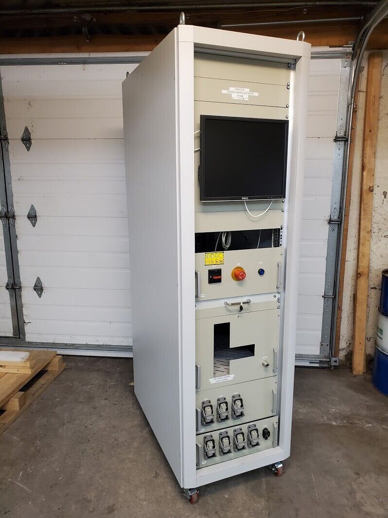 Rittal 19" Integration Equipment Rack w/ Drawers Monitor Keyboard, Wheeled, Fans