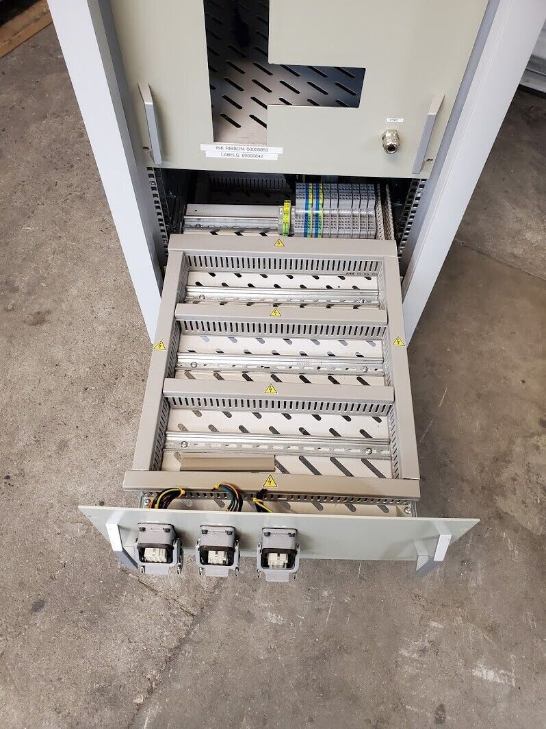 Rittal 19" Integration Equipment Rack w/ Drawers Monitor Keyboard, Wheeled, Fans
