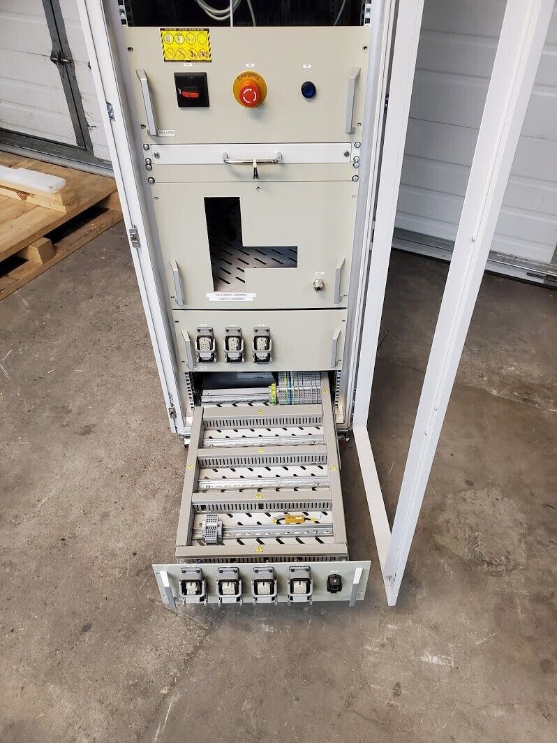 Rittal 19" Integration Equipment Rack w/ Drawers Monitor Keyboard, Wheeled, Fans