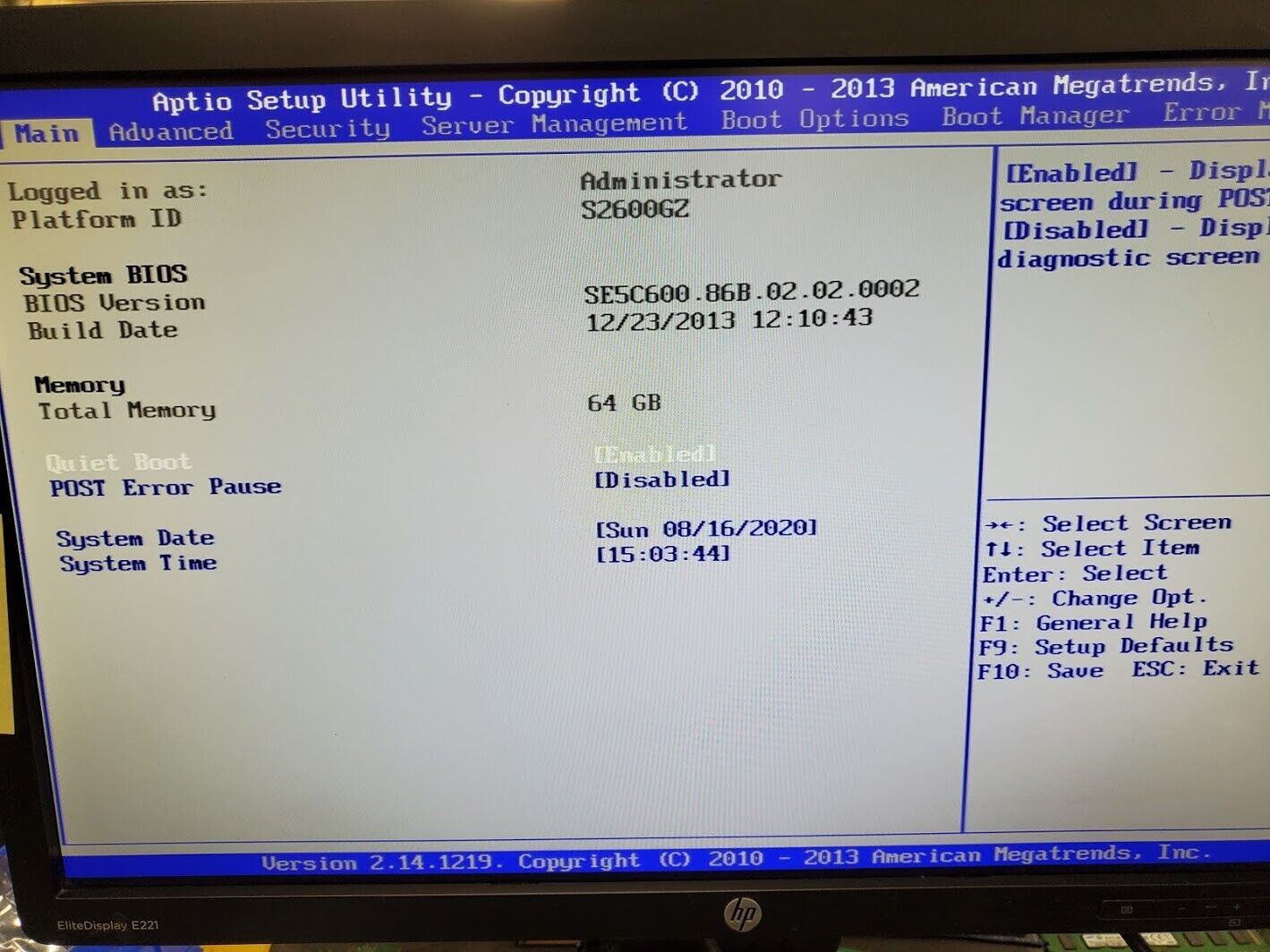 Colfax CX72002 2U Rackmount Server 64 Gb Dual Xeon E5-2650 2.6 GHz 3.5" HDD