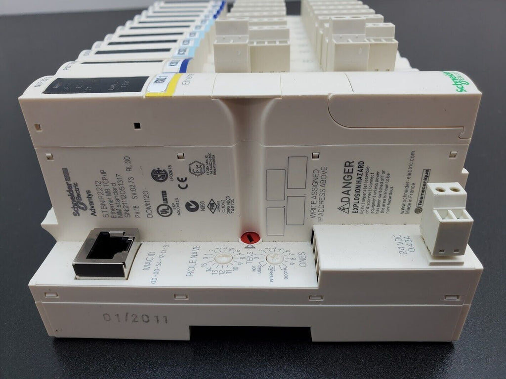 Schneider Telemecanique STBNIP2212 Ethernet MB TCP/IP NIM PLC Control Advantys C