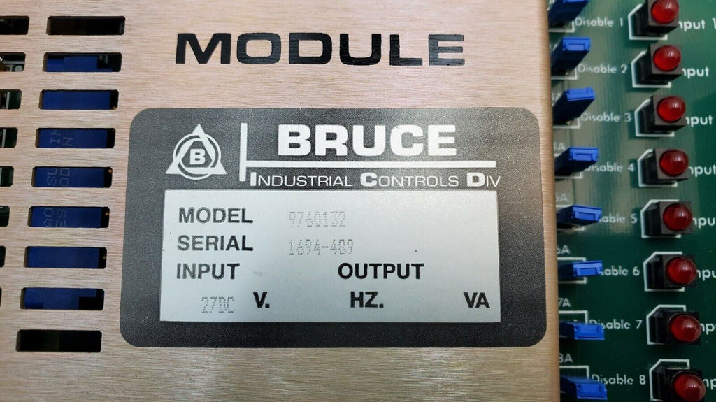 Bruce INPUT MODULE 9760132 w/ assy 3161101 & 3161081 for Tube Furnace