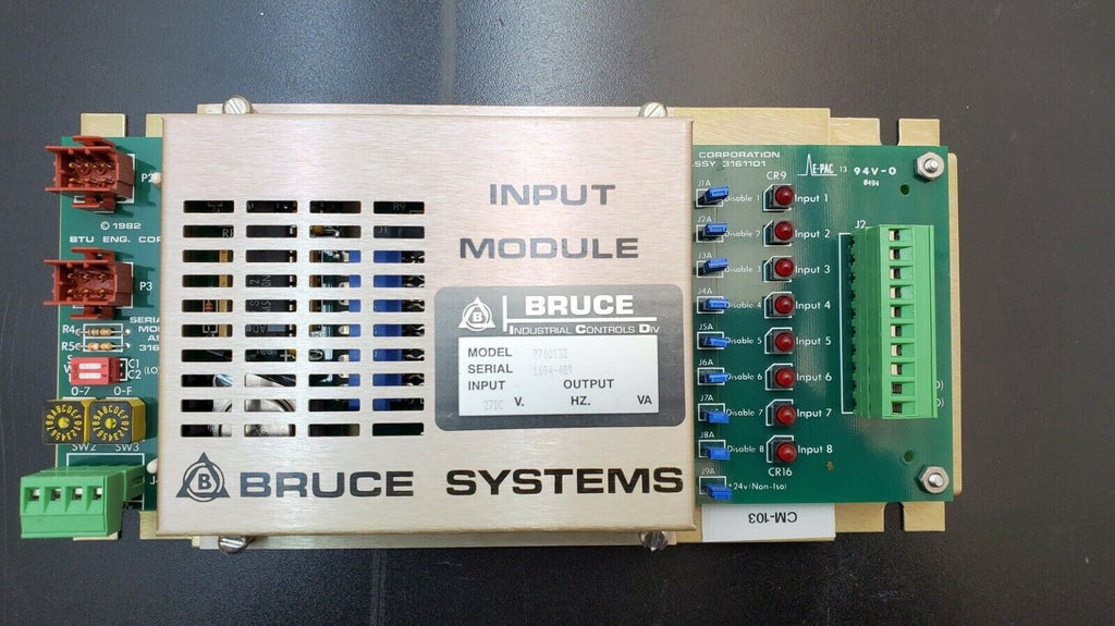 Bruce INPUT MODULE 9760132 w/ assy 3161101 & 3161081 for Tube Furnace