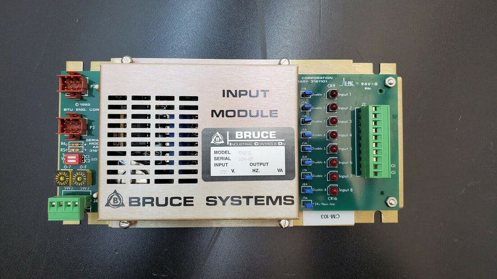 Bruce INPUT MODULE 9760132 w/ assy 3161101 & 3161081 for Tube Furnace
