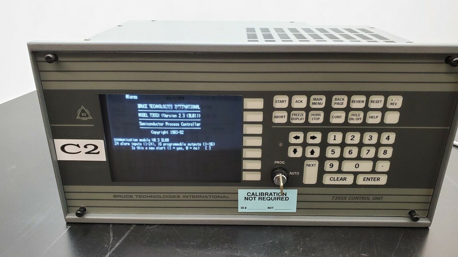 Bruce 7355X Semiconductor Process Controller w key Model 9017142-002 (C2)