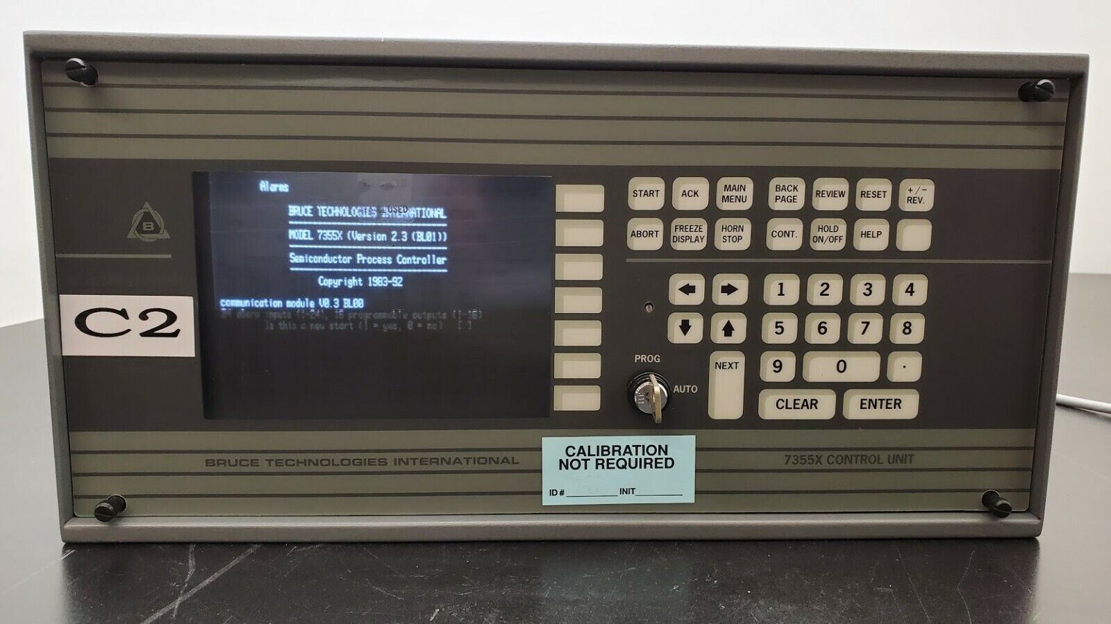 Bruce 7355X Semiconductor Process Controller w key Model 9017142-002 (C2)