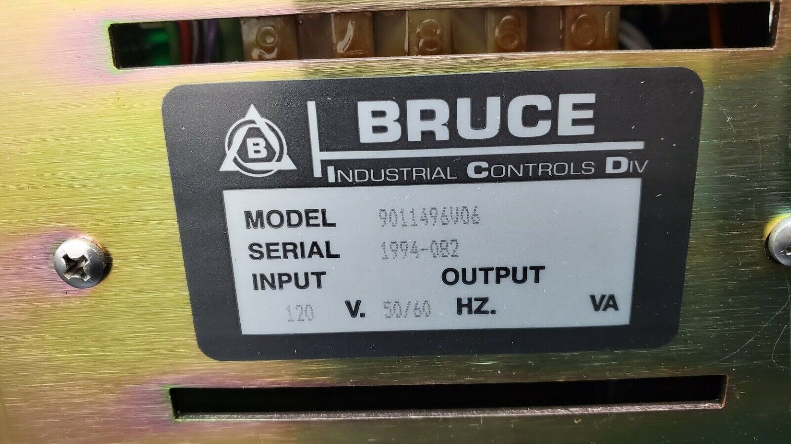 Bruce 7680 Boatload Control 120V 50/60 Hz Model 9011496V06 (C3)