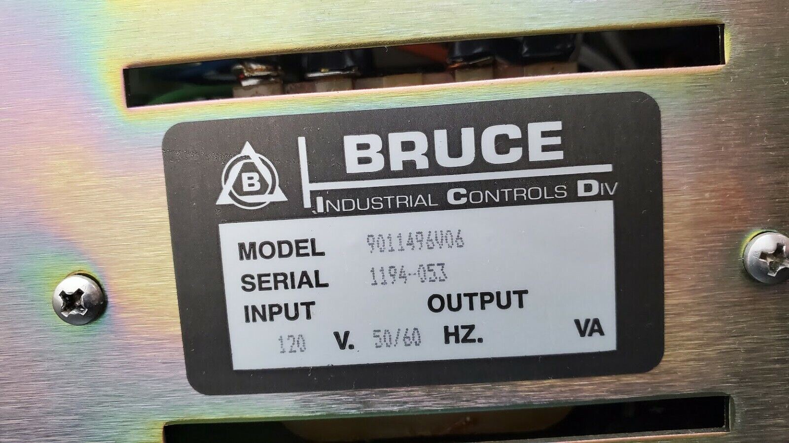 Bruce 7680 Boatload Control 120V 50/60 Hz Model 9011496V06 (C1)