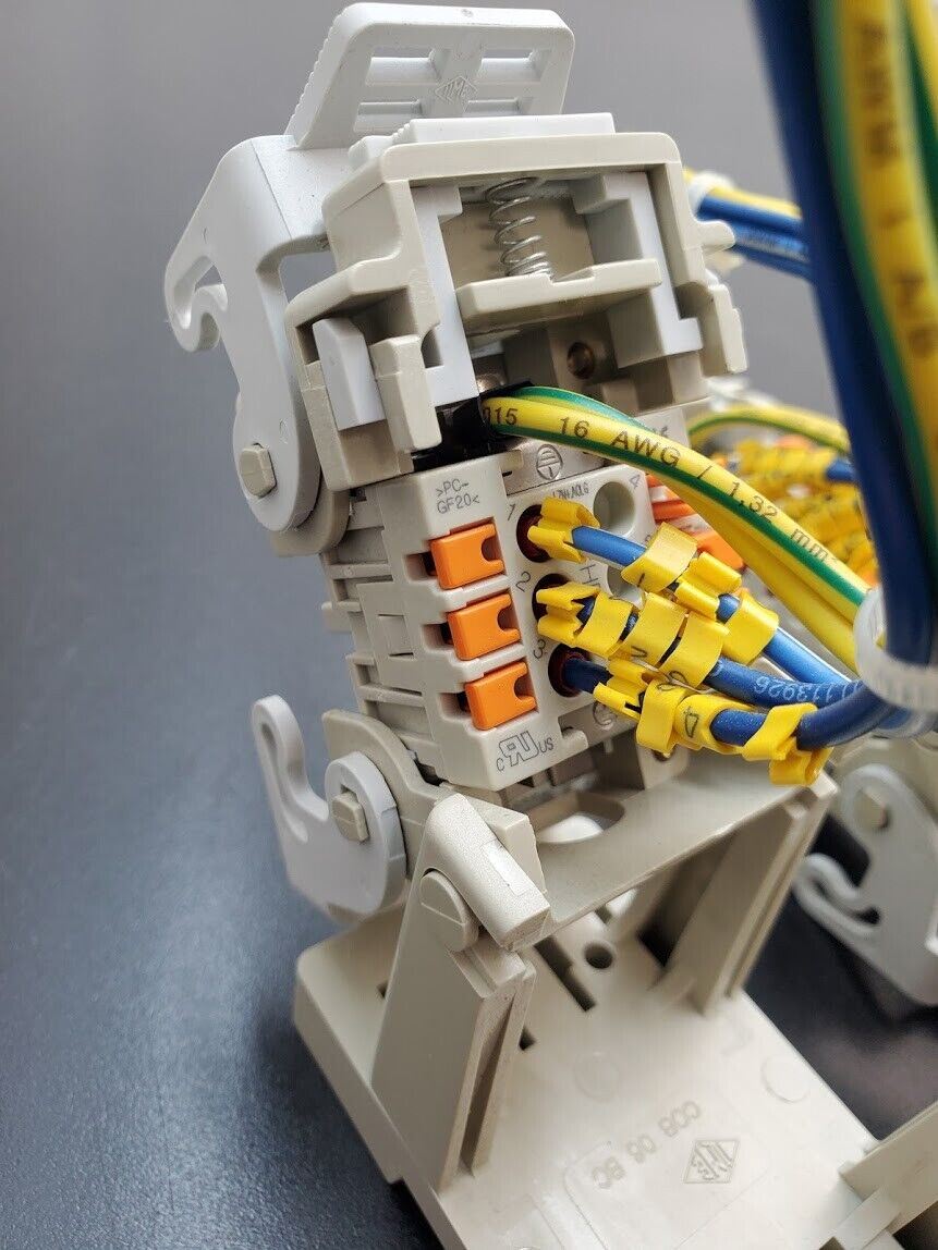 7x Harting IMB PC-GF20 DIN Rail Mount Serviceable Connector COB 05 16 24 CDF 40