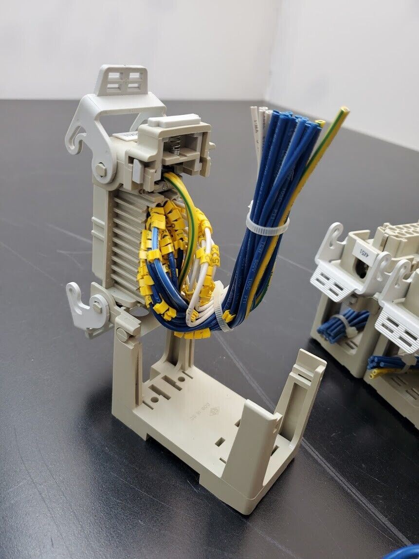 7x Harting IMB PC-GF20 DIN Rail Mount Serviceable Connector COB 05 16 24 CDF 40