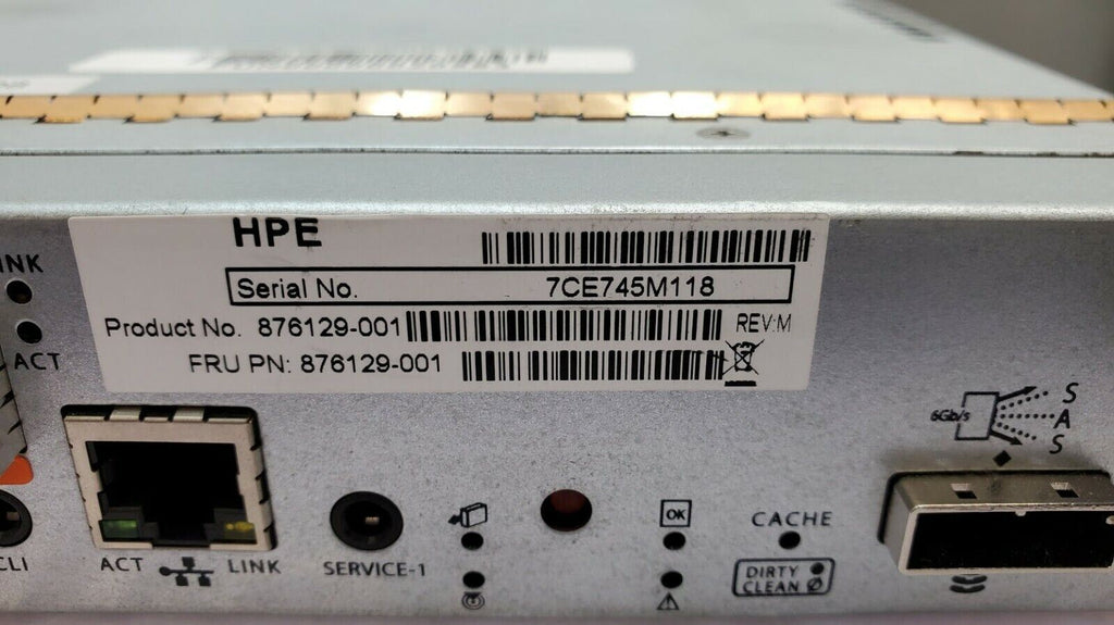 HP MSA 2050 SAS Disk Shelf Controller 876129-001 81-00000118-00-02