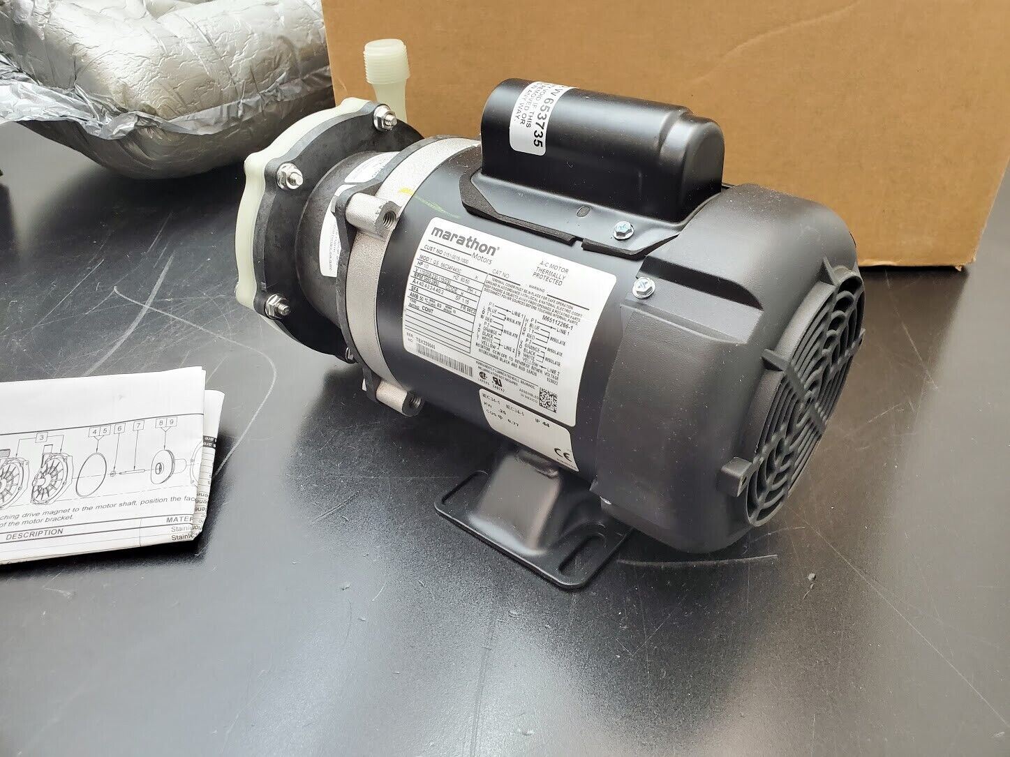 Marathon Motors March Pump 335CP-MD 12GPM Seal-Less Centrifugal Magnet Drive