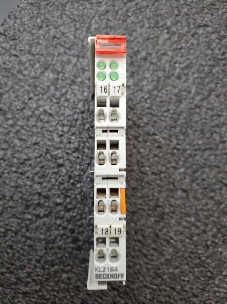 Beckhoff KL2184 4x Digital Output Module 24VDC 0.5A Out Low Side Switch KL 2184