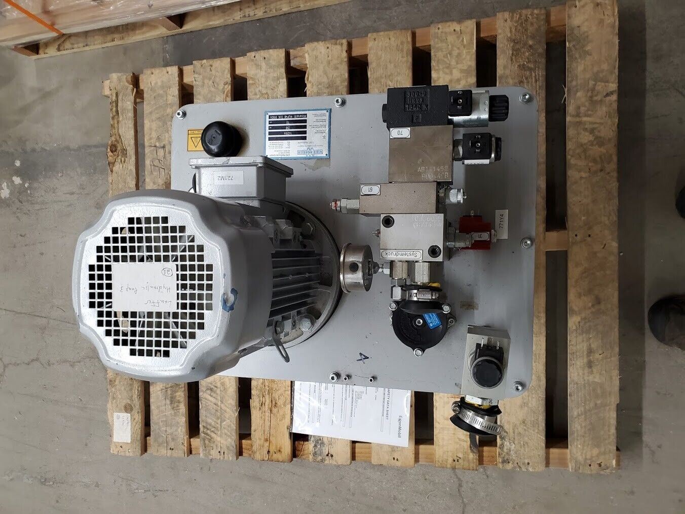Weber Hydraulik Hydraulic Reservoir Manifold Filter 210 BAR 3000PSI Pump 4.8kW