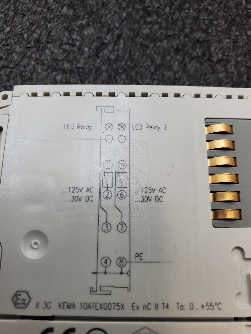 Beckhoff KL2612 2x Dual Two Relay Module 125VAC 0.5A, 30VDC 2A