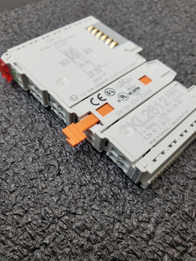 Beckhoff KL2612 2x Dual Two Relay Module 125VAC 0.5A, 30VDC 2A