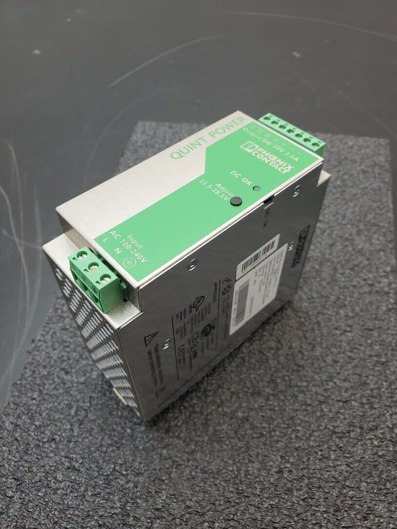 Phoenix Contact Quint-PS-100-240AC/24DC/2.5 Power Supply In: 100/240V Out: 24VDC