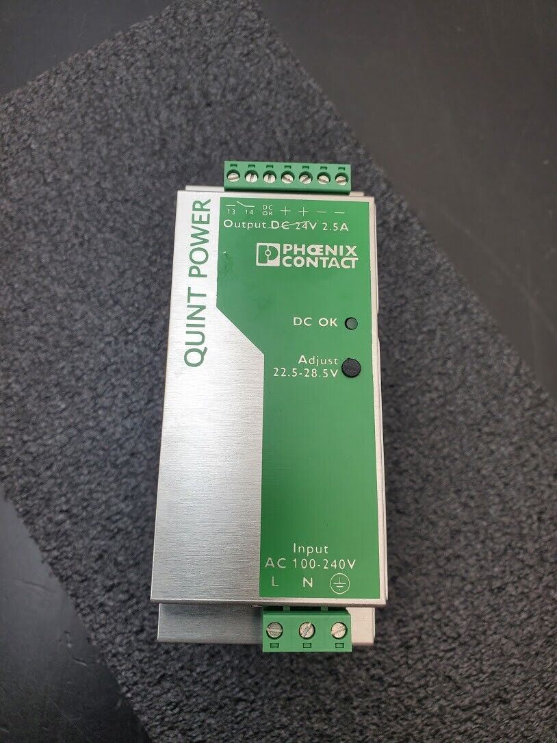 Phoenix Contact Quint-PS-100-240AC/24DC/2.5 Power Supply In: 100/240V Out: 24VDC