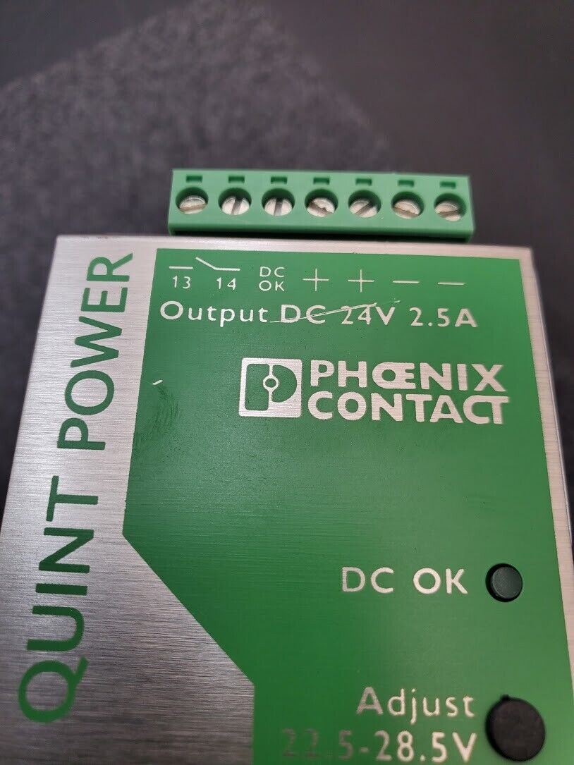 Phoenix Contact Quint-PS-100-240AC/24DC/2.5 Power Supply In: 100/240V Out: 24VDC