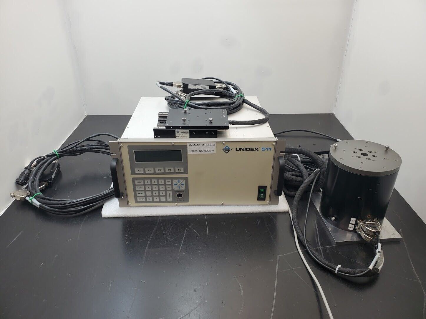 Aerotech Unidex 511 system 6" Rotary Stage 7" Linear Actuator Robotic System