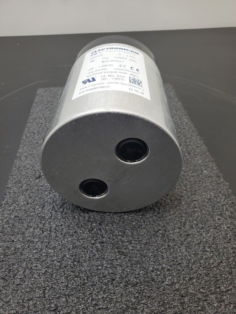 Electronicon PK16 E50.R16-564N19 DRY Cylindrical Power Capacitor 1200VDC 560 uF