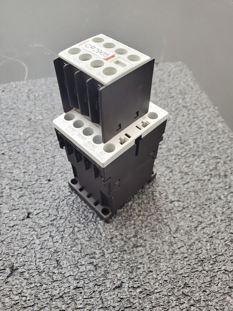 Siemens 3RH1271-1BB40 3PH Control Contactor Relay 24V DC Coil Size S00 DIN Rail