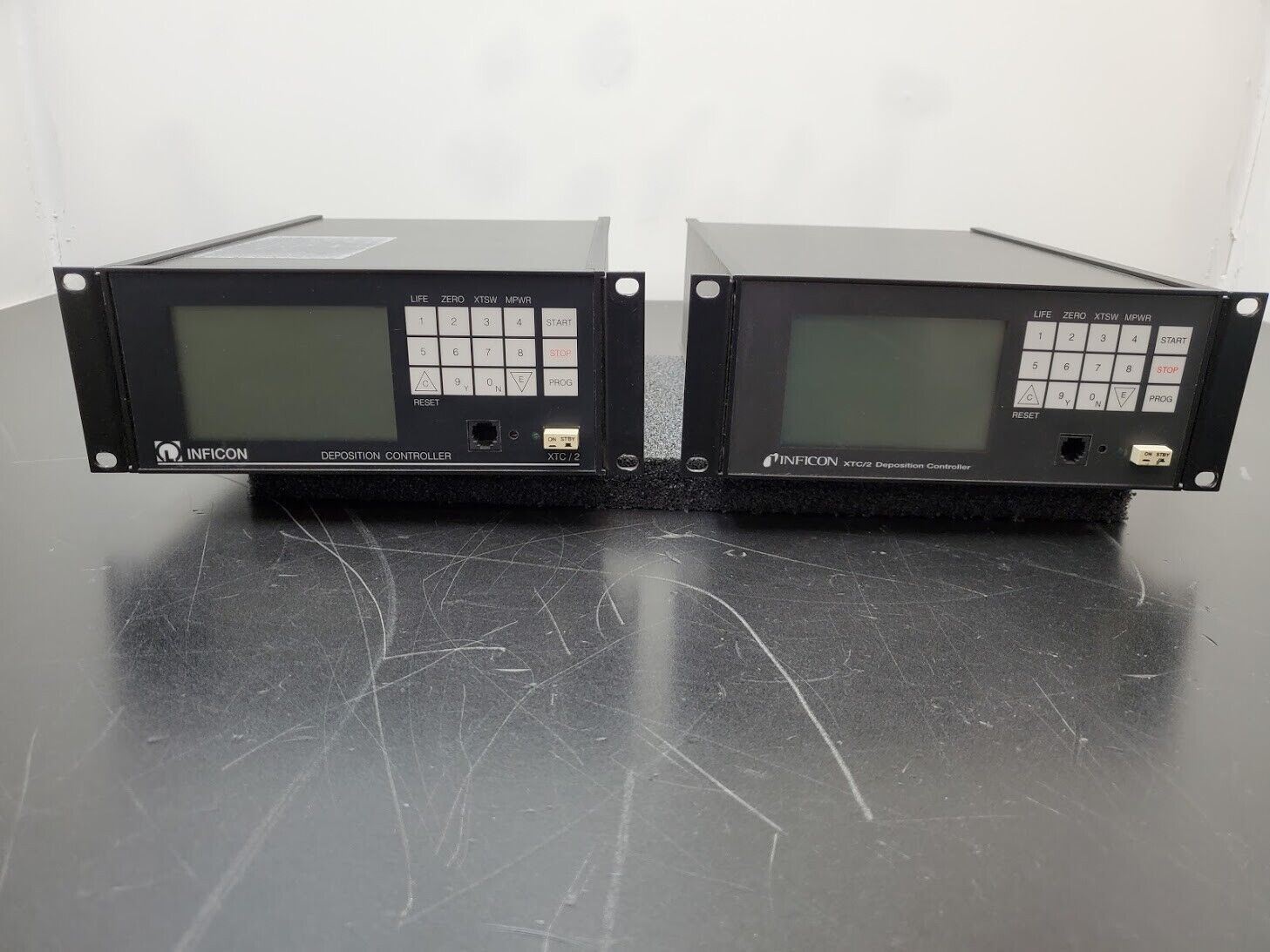 2x INFICON XTC2 Deposition Controller Monitor 757-500-G2 757-500-G4 Parts/Repair