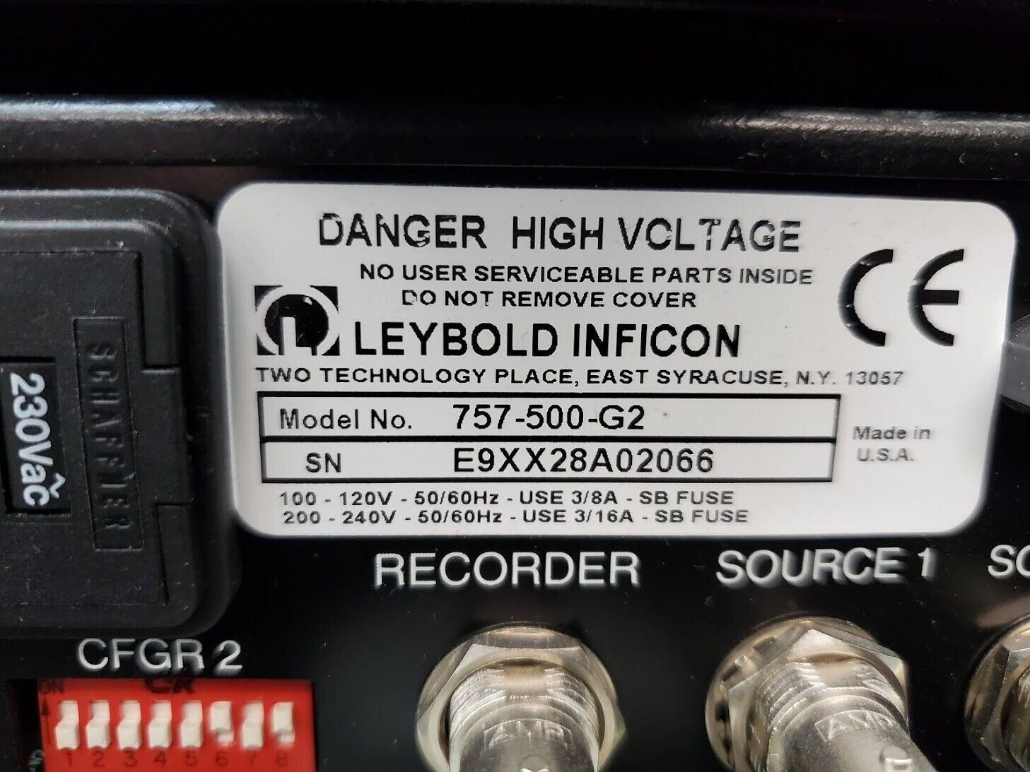 2x INFICON XTC2 Deposition Controller Monitor 757-500-G2 757-500-G4 Parts/Repair